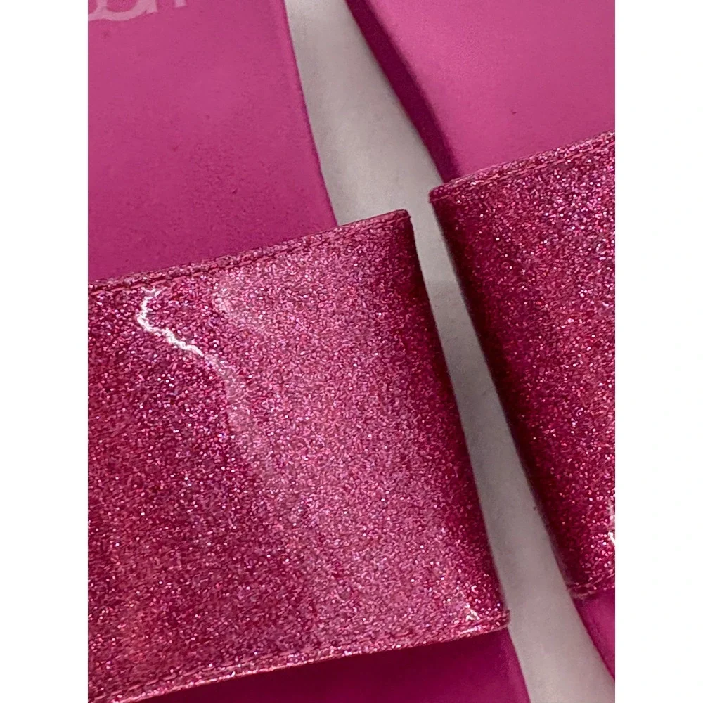 Ugg Sandal Slide Slip On Big Girl‎ Kid Size 4 Pink Glitter New
